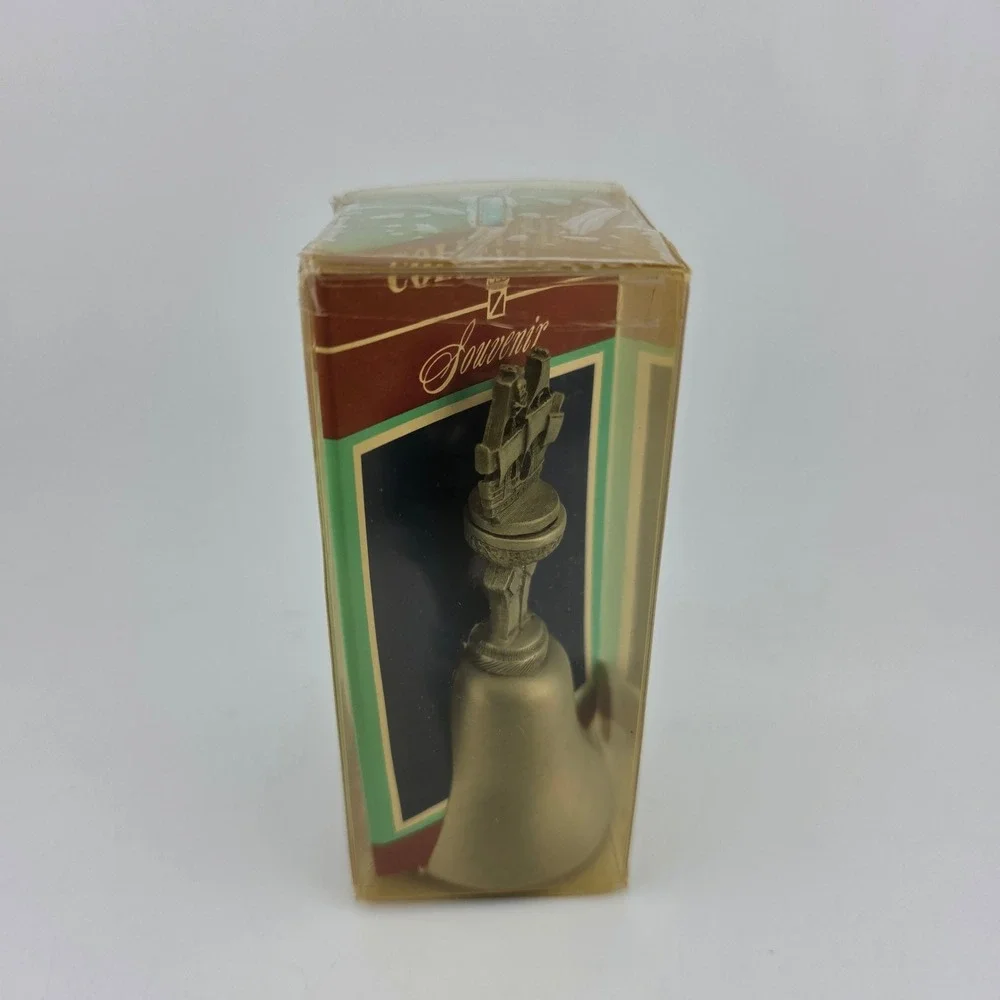 Fort Genuine Pewter Pirate Ship Souvenir Bell Great American Collectors Bell USA